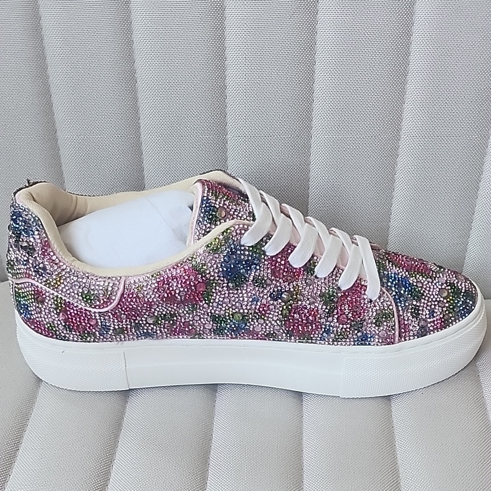 Colorful Rhinestone Sneakers - Picture 3 of 5